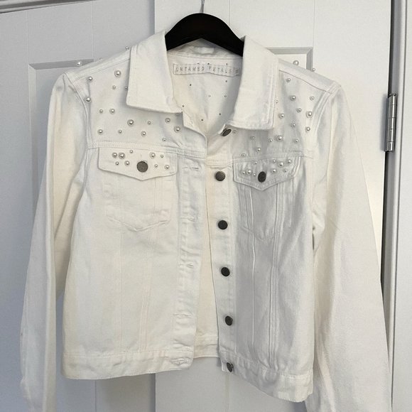 Untamed Petals Amanda Judge Post Denim Jacket | Bridal - Picture 1 of 3